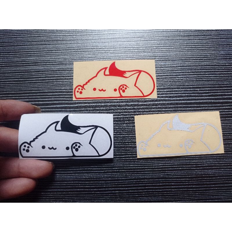 STICKER BONGO CAT CUTTING TRANSPARANT