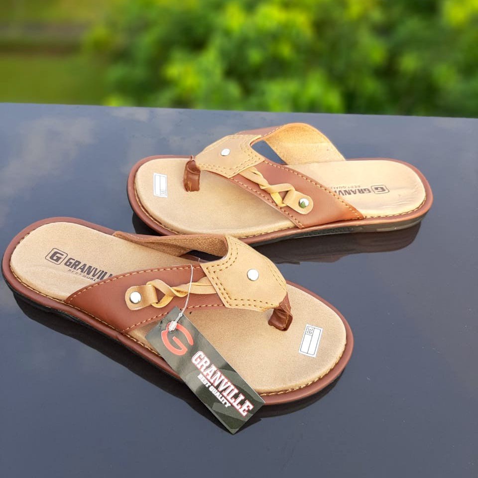 SDLD03 Sepatu Sandal Laki Laki kulit PU