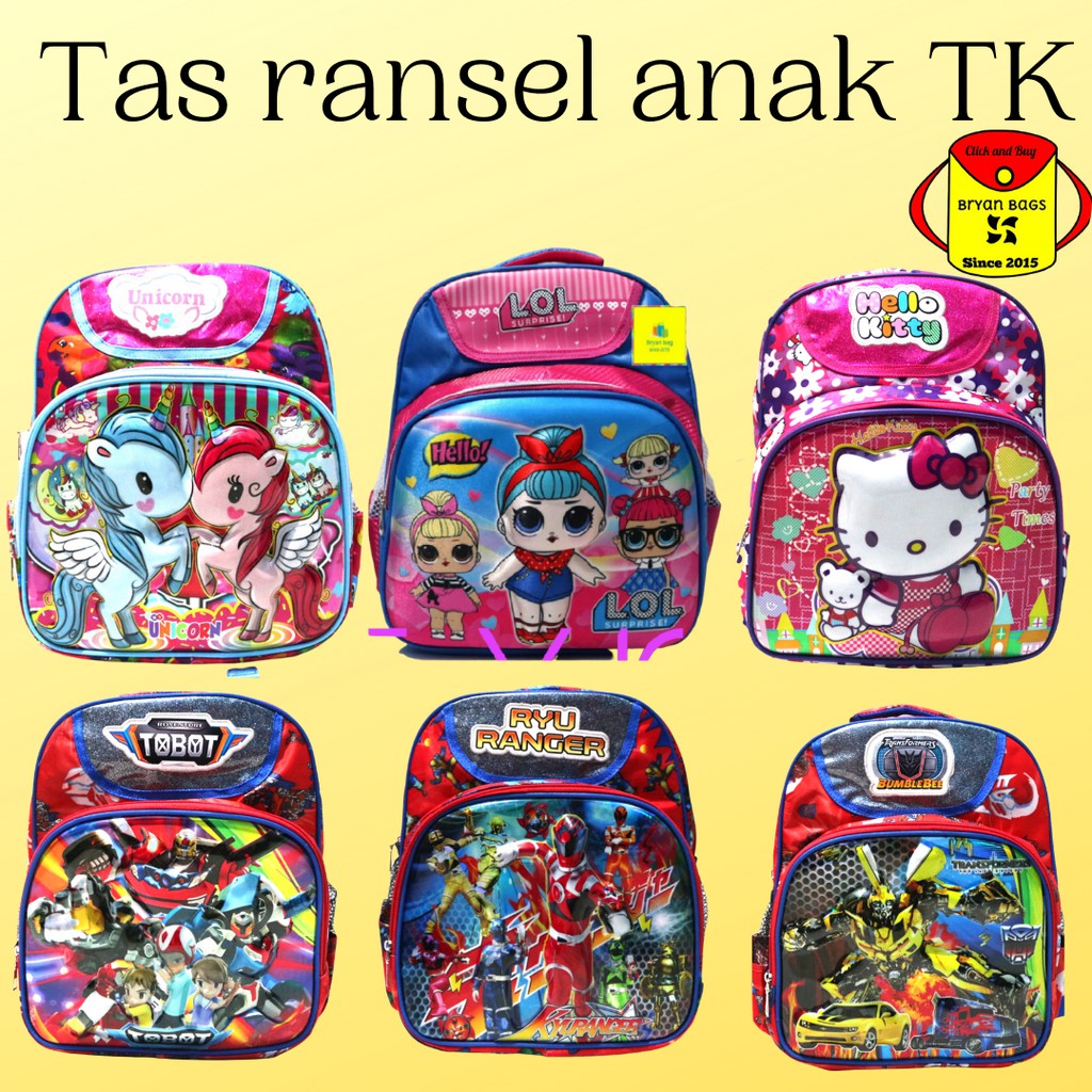Tas ransel anak sekolah TK ransel anak laki laki ransel anak perempuan