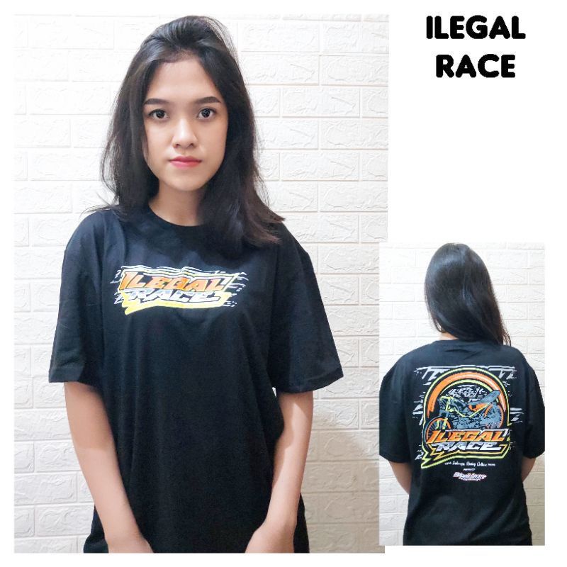 KAOS DISTRO ILLEGAL RACE UNISEX