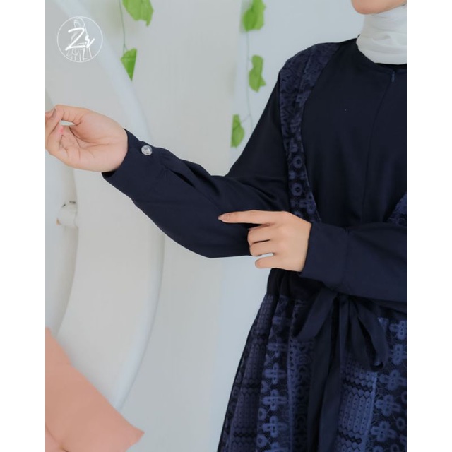 ALEEMA DRESS ORIGINAL BY ZR //GAMIS MEWAH//GAMIS PESTA//GAMIS BROKAT