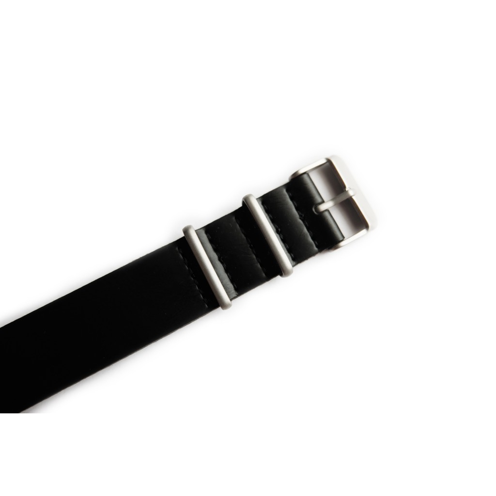 VERVE Watch Tali Jam Tangan - Nato PU Leather Strap - MATRIX Black