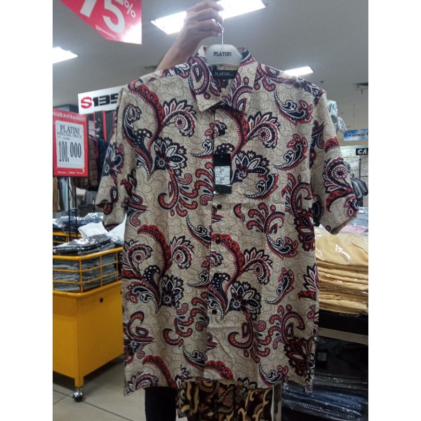 kemeja batik platini