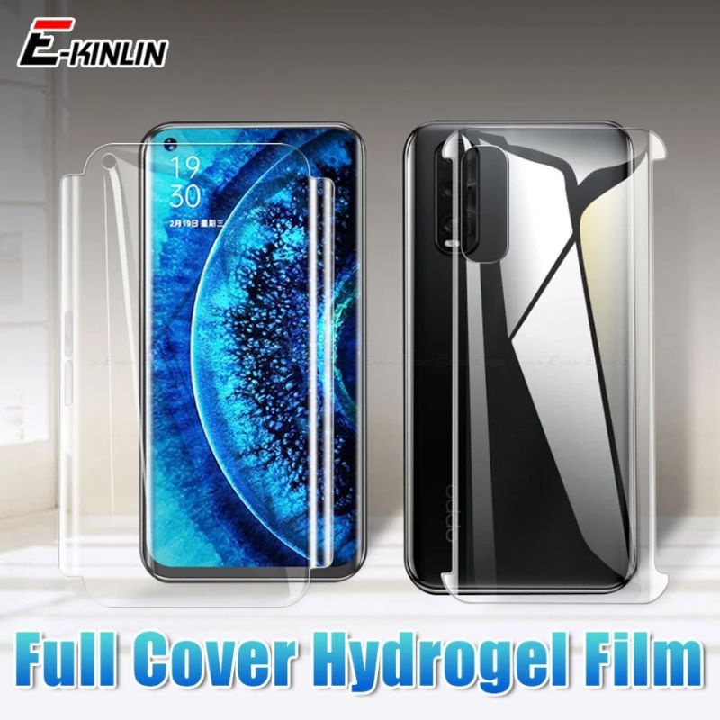 USAMS - HYDROGEL FILM HYBRID ANTI GORES OPPO A52 A72 A92 A53 A33 A93 F17 PRO FULL COVER PROTECTOR