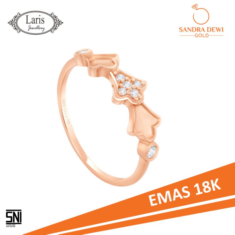Cincin Victorian Collection Sandra Dewi Gold -  Cincin Emas 18K