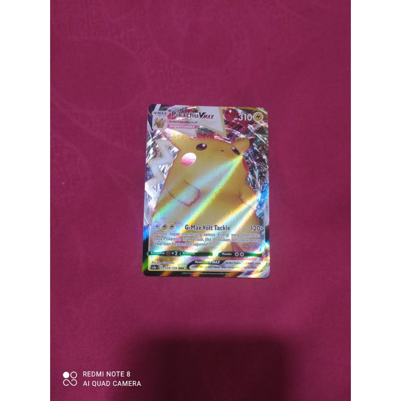 kartu pokemon bahasa indonesia pikachu V max