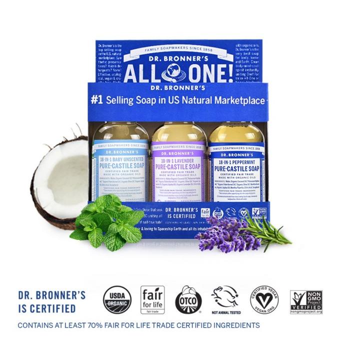 

Seasonal Packages Dr. Bronner's / Pack