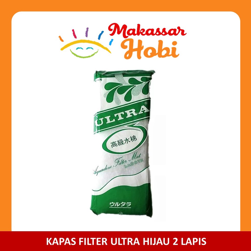 Kapas ULTRA HIJAU Busa Filter Mat Media Aquarium Akuarium Kolam Ikan