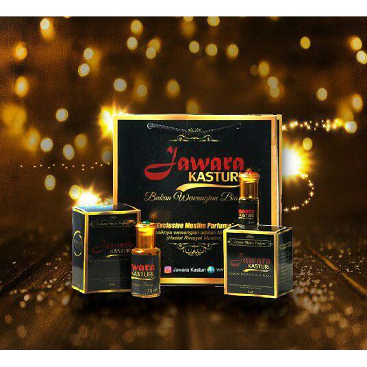 Parfum Minyak Jawara Kasturi Asli Import Dari India 12 ml