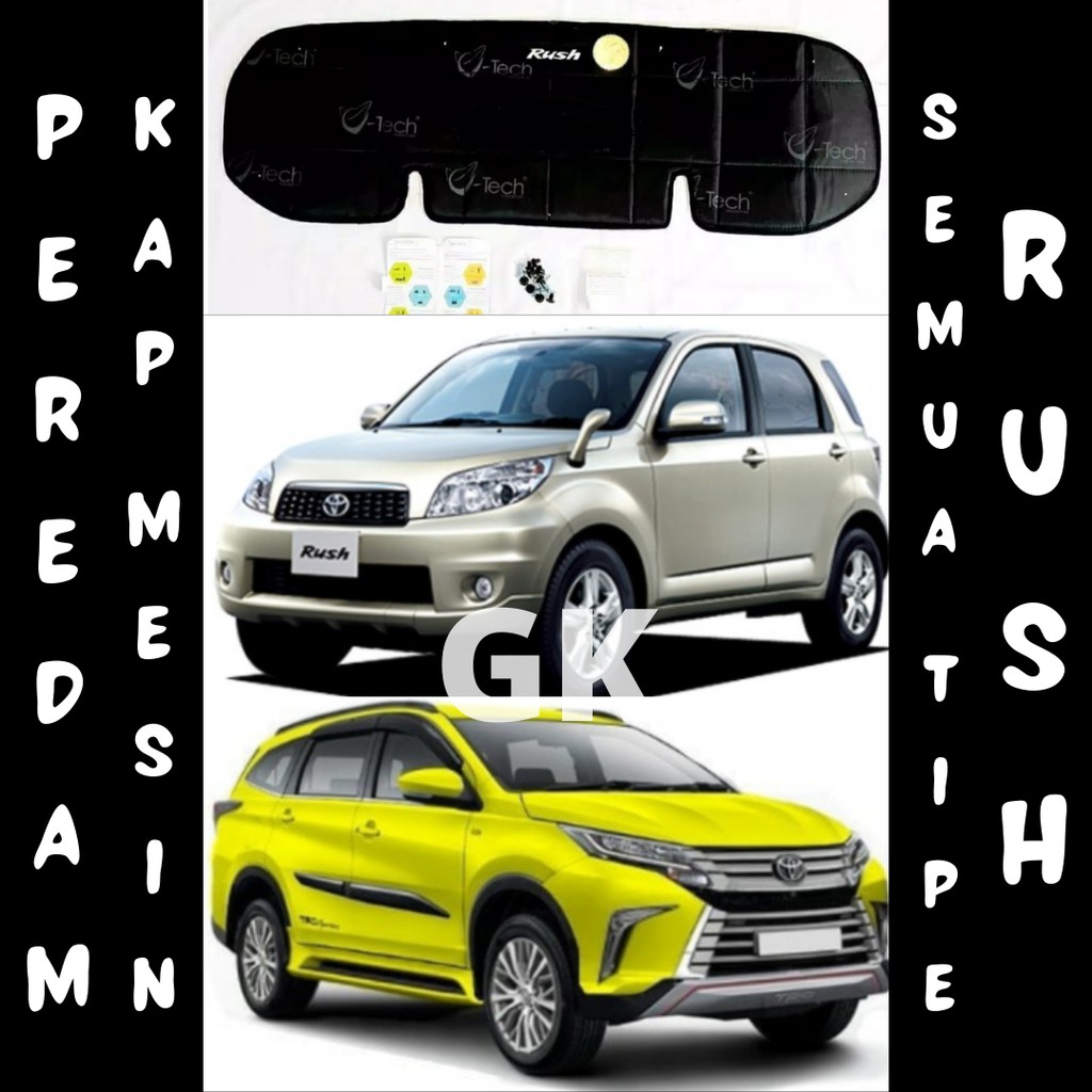 Peredam Panas Kap Mesin Toyota Rush Semua Tipe thn 2005-2020++ Vtech Eksklusif Premium