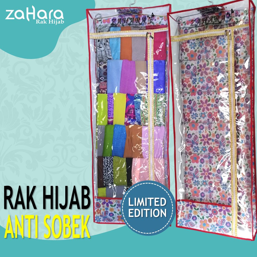 RAK JILBAB/HIJAB ( 1 KG 1 PCS ) ZAHARA MERAH BUNGA