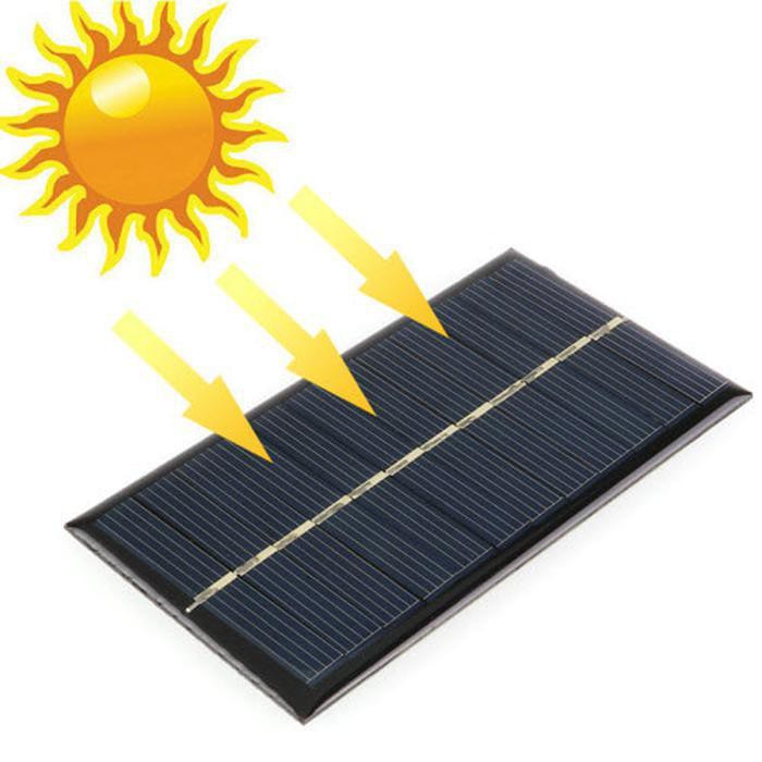 Solar Panel Portable Mini 6V 1W Modul DIY Cell Charger Cas 18650 li