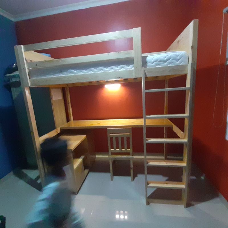 Jual Tempat Tidur Tingkat Murah Untuk Anak / Loft Bed Murah | Shopee ...