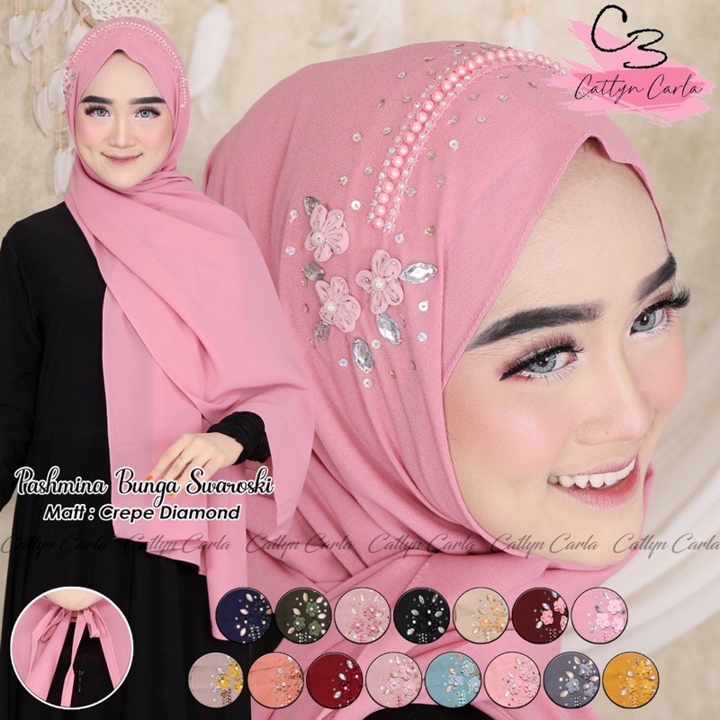 PASHMINA PAYET EDISI RAYA BAHAN DIAMOND CREP UKURAN 175x75-2
