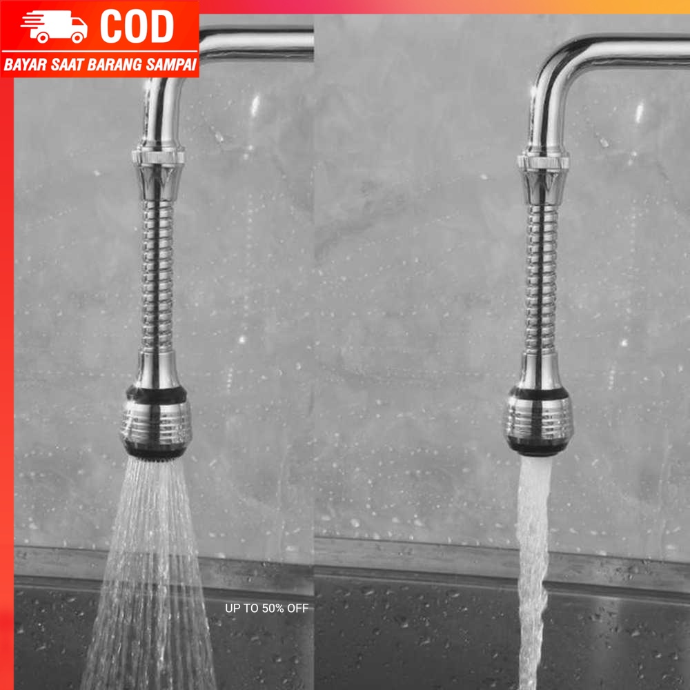 (100% BARANG ORI) ICOCO Filter Keran Air Aerator Water Saving Tap 360 15 cm - ZM637100