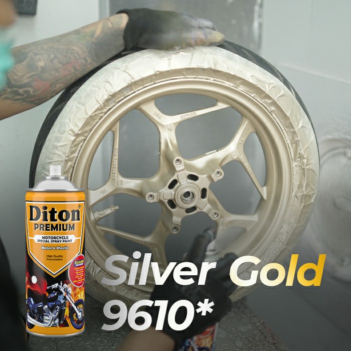 CAT PILOX DITON PREMIUM VELG DAN ENGINE SILVER GOLD 9610 CAT SEMPROT