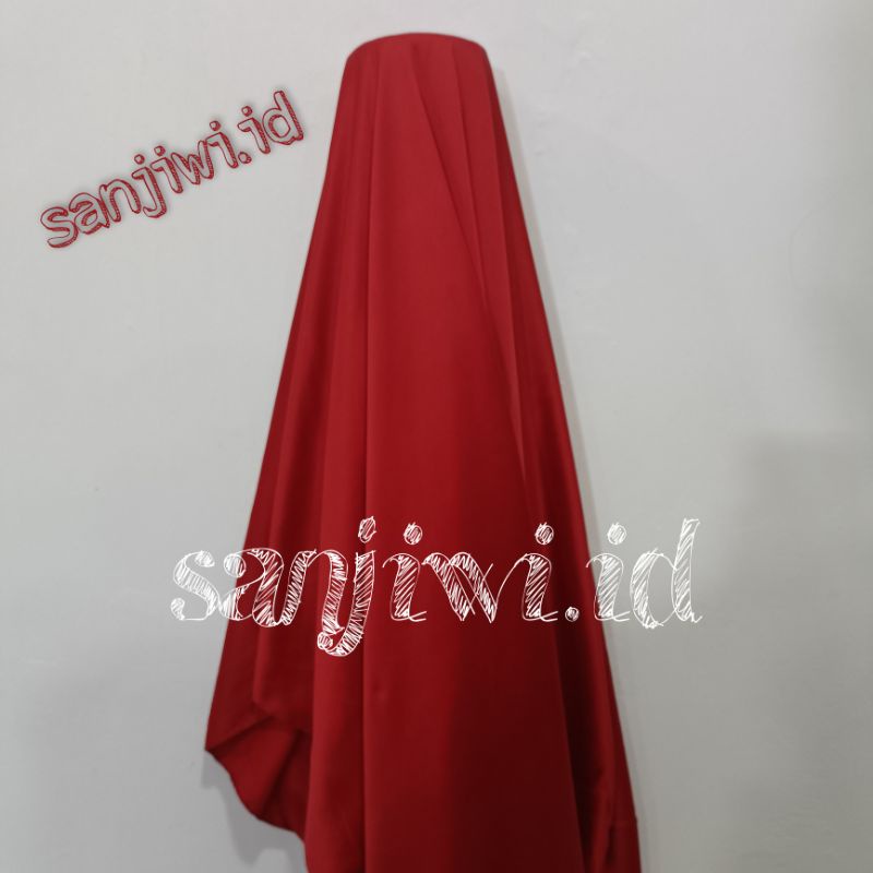 Kain SATIN VELVET PREMIUM / Kain Satin Bridesmaid High Quality-Merah cabai