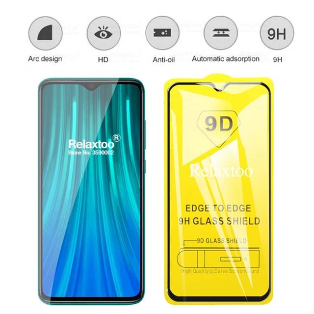 PROMO Tempered Glass Xiaomi Redmi 8, Redmi Note 8, Note 8 Pro TG Layar FULL Cover Anti Gores Kaca