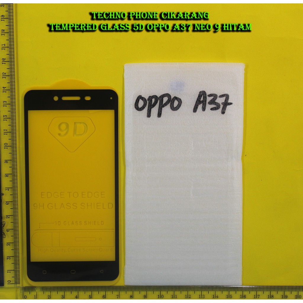 TEMPERED GLASS 5D OPPO A37 NEO 9 HITAM