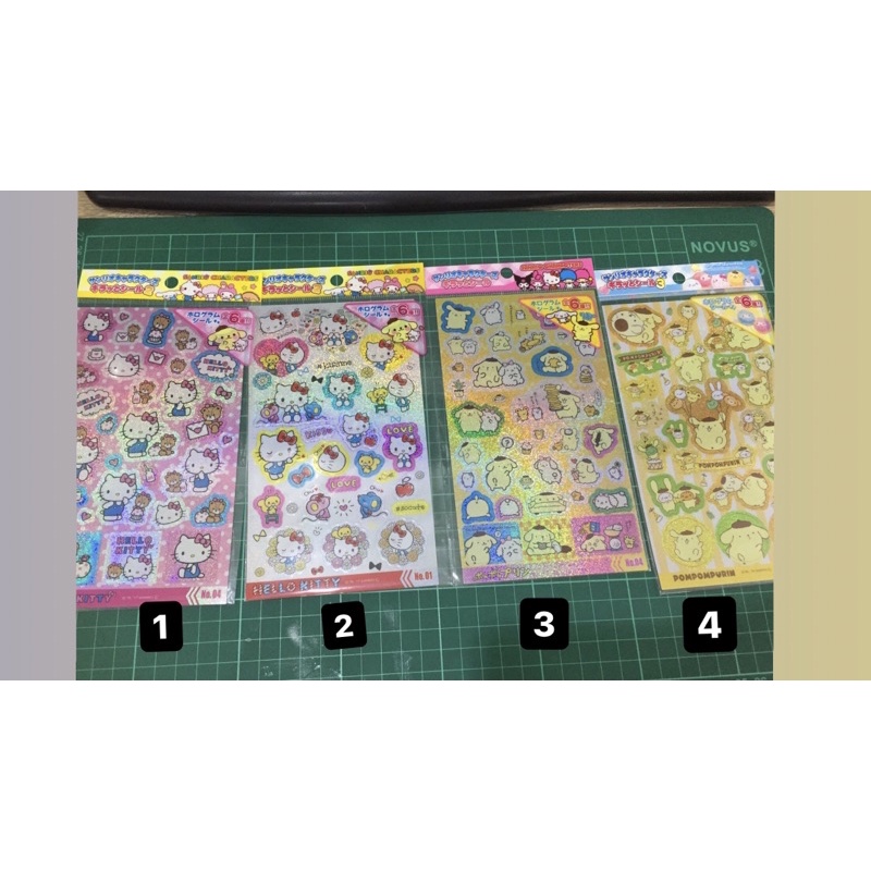 

Sanrio Sticker ORI JAPAN Hello kity Pom-pom purin Tsum-tsum