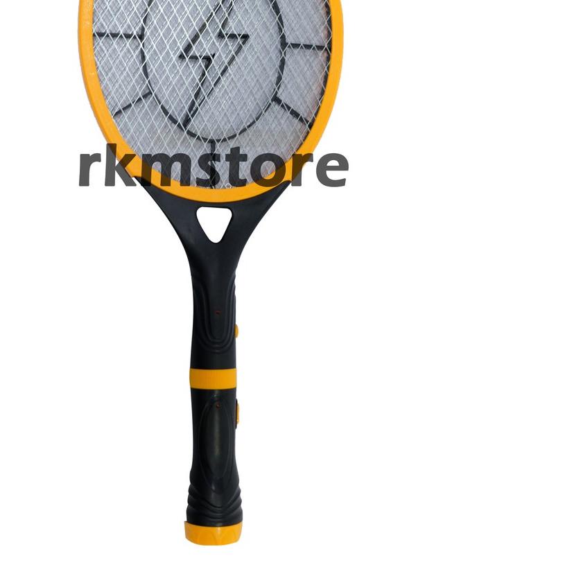 Raket Nyamuk + Senter LED Charge Super Aman Dari Setrum SIVICOM - Orange