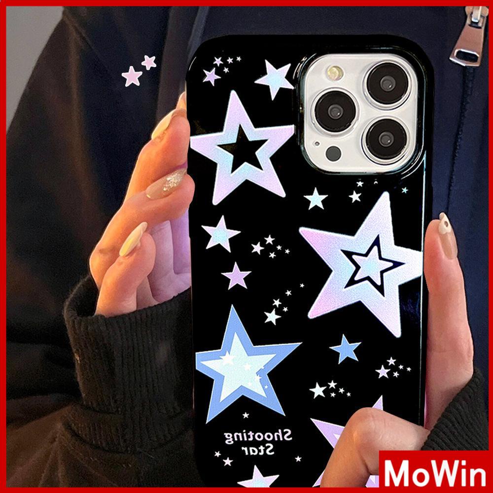 For iPhone 14 Pro Max iPhone Case Soft Case TPU Black Glossy Candy Shell Shockproof Protection Camera Stars Cute Compatible For iPhone 13 Pro Max 12 Pro Max 11 7plus xr xs max