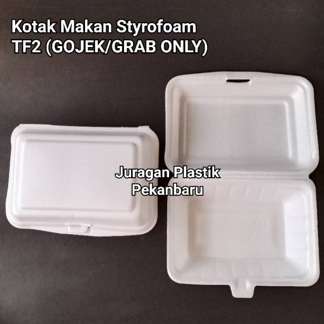 Styrofoam TF 2 | Sterofoam / Styrofom / Kotak Gabus Tempat Nasi / Bubur / Nasgor / Makanan / Nasi Go