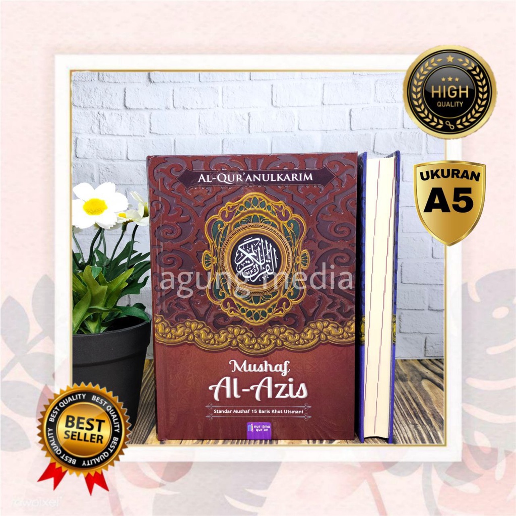 Alquranulkarim Mushaf Al-Aziz A5, Al Quran Non Terjemahan,Quran Tanpa Terjemahan,Alquran 15 Baris,Al
