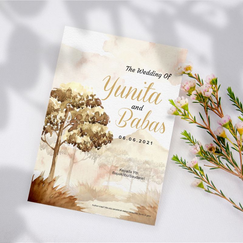 Paket murah cetak undangan Pernikahan Minimal Order 50 Pcs