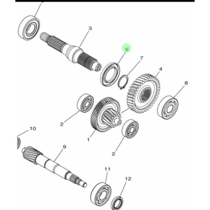 SEAL SIL AS RODA BELAKANG XEON AEROX 125 MIO M3 MIO S Z FINO 125 XRIDE 125 ASLI ORI YAMAHA 93102 32801