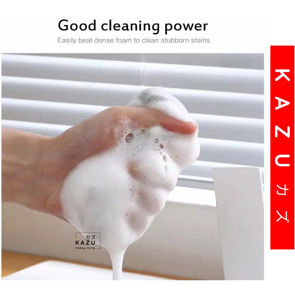 KAZU KHL164 Spons Cuci Piring Dua Sisi Double Magic Dishwash Sponge PIRING SPONGE GELAS SENDOK MAKAN