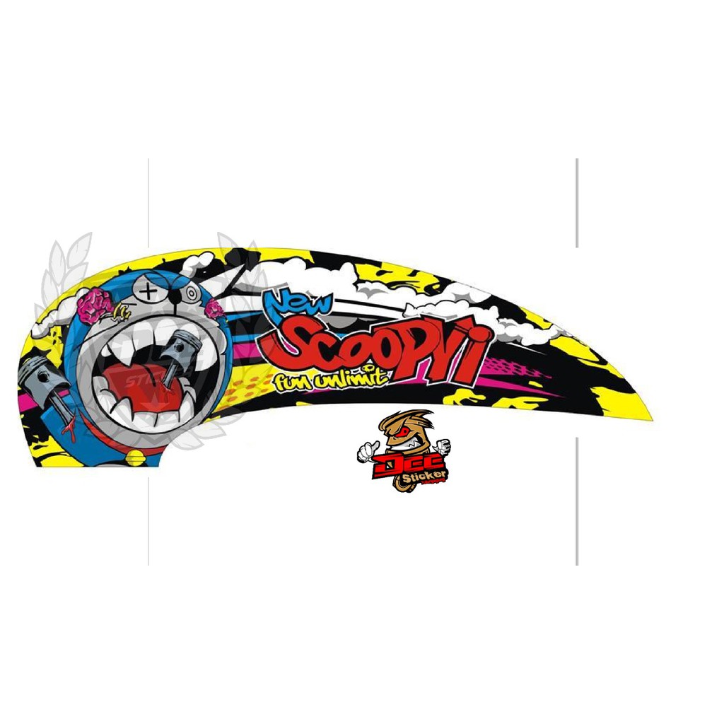 Decal Striping Scoopy Doraemon Zombie Shopee Indonesia