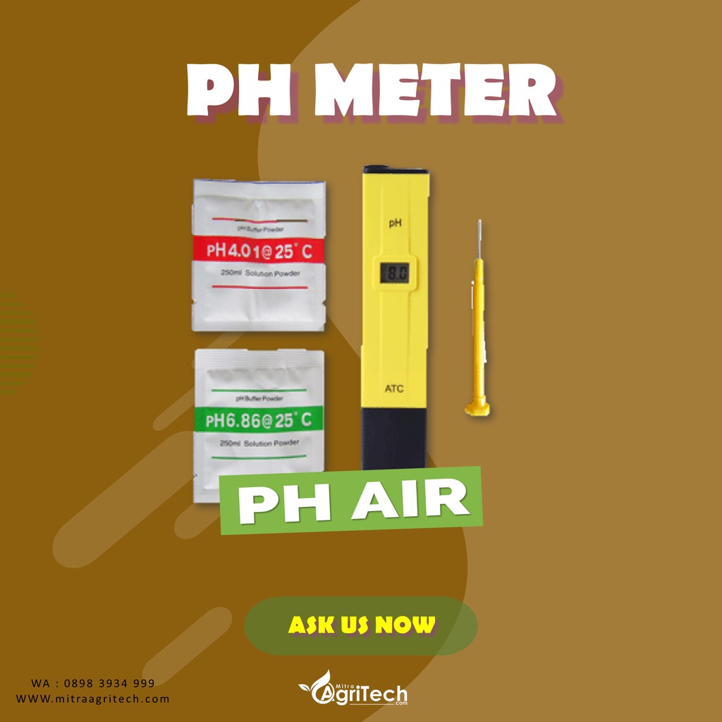 Ph Meter Alat Ukur Uji Air Hidroponik Ph Air Digital Air Minum Akuarium Akurat