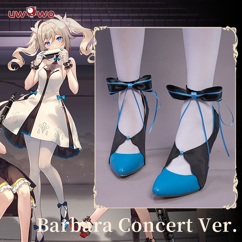 PREORDER UWOWO Barbara Cosplay Shoes Game Genshin Impact Concert Ver. Footwear