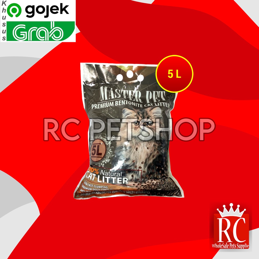 Pasir Kucing wangi Gumpal Clumping Master 5 Litter Non Cub N kit