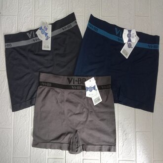 2 PCS BOXER PRIA DEWASA VI-BI TANPA JAHITAN / CD SEGI EMPAT VI-BI PREMIUM TANPA JAHITAN