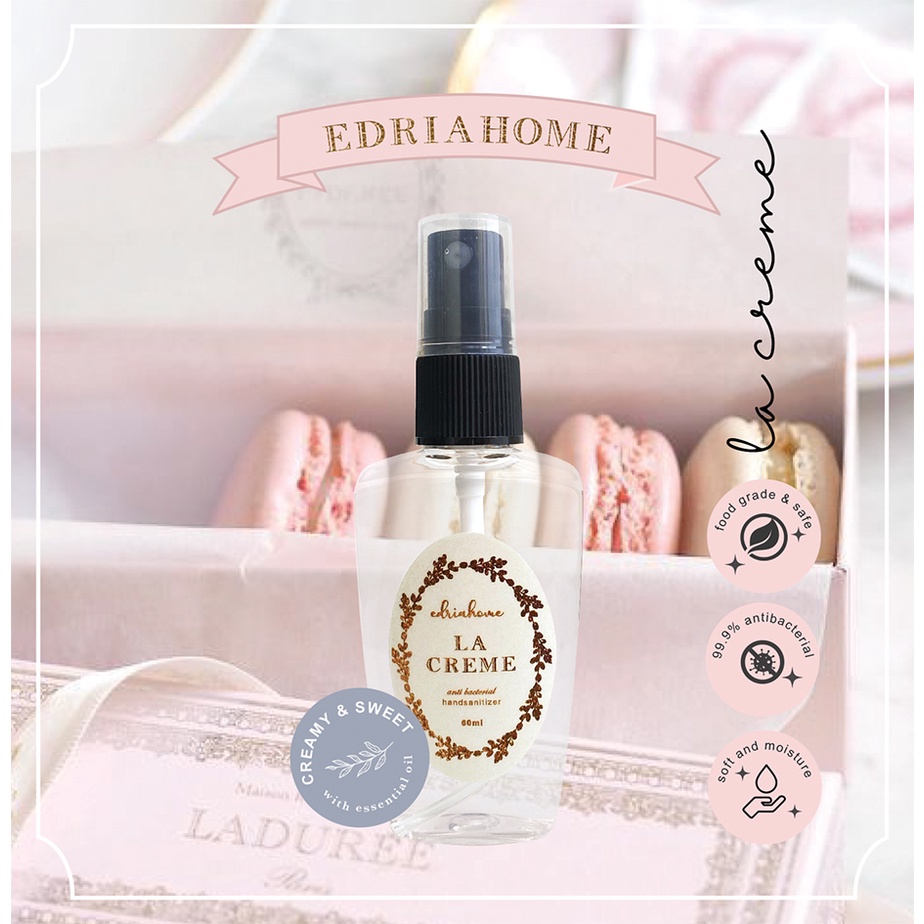 Edriahome Hand Sanitizer Aromatic Food Grade  60 ML / Hand Sanitizer Spray