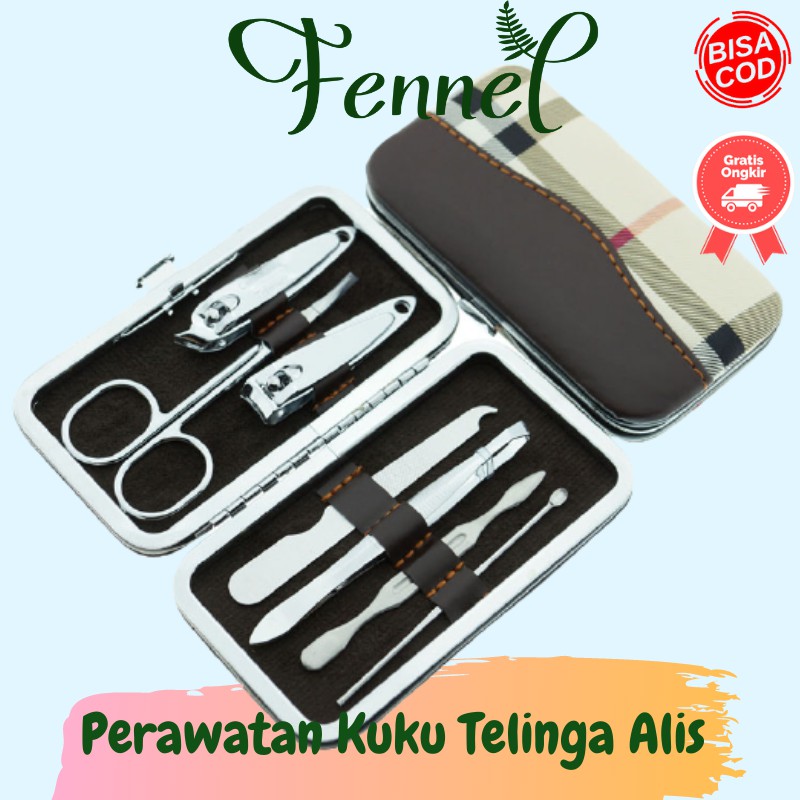 Alat Perawatan Kuku Telinga Alis 7 PCS Set