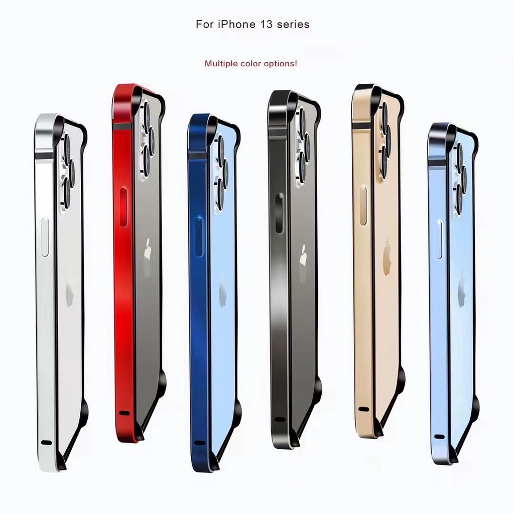 Case Bumper Pelindung Bahan Metal Aluminum Ultra Tipis Untuk iPhone 13 Pro Max