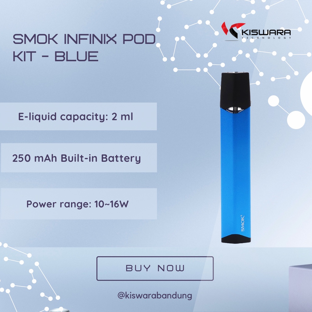 SMOK Infinix Pod Kit - BLUE [Authentic] KiswaraBandung