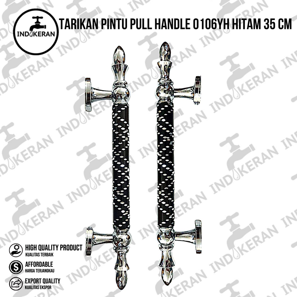 INDOKERAN - Tarikan Pintu Pull Handle 0106YH Hitam 35 CM