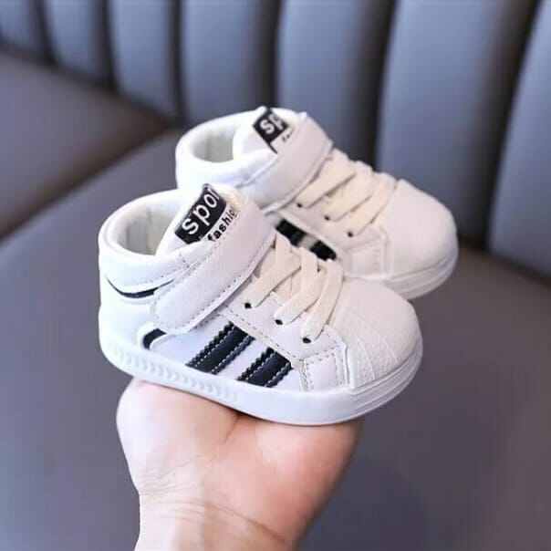 Sepatu Sneakers Boot Anak Tali Prepet Plat 2