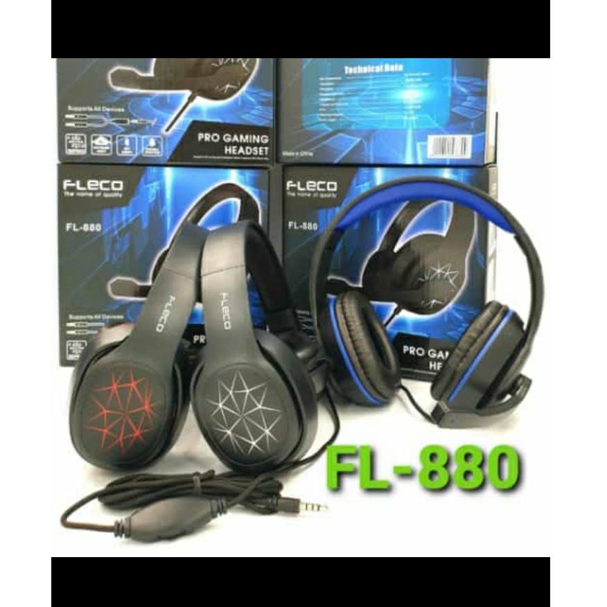 Headphone henset fleco FL-880 geming super bass