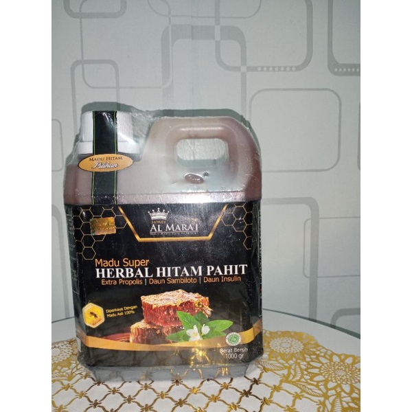 

MADU SUPER HERBAL HITAM PAHIT AL MARAI MADU ASLI 100 %