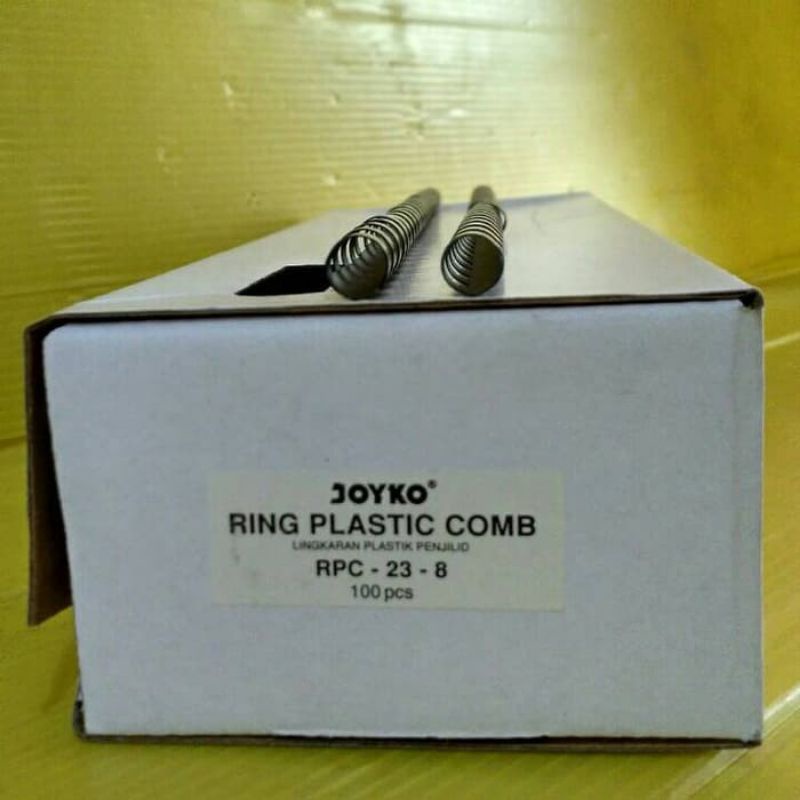 

Joyko Spiral Plastik RPC-23-8 F4 23 Lubang (10 mm) - Hitam