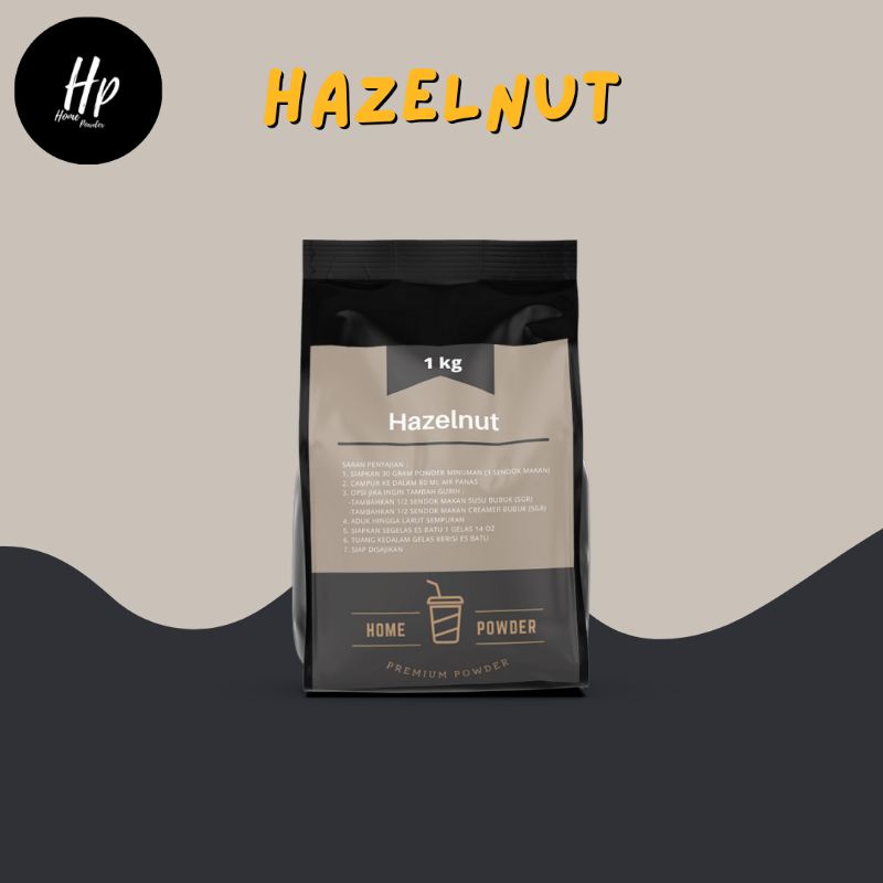 

Serbuk Minuman Hazelnut Premium 1kg Bubuk Hazelnut Premium