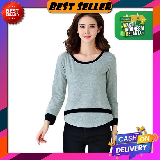 Atasan Kemeja Wanita Lengan Panjang Blouse Cantik Kekinian Premium Baju Atasan Terbaru 2022 Modern W