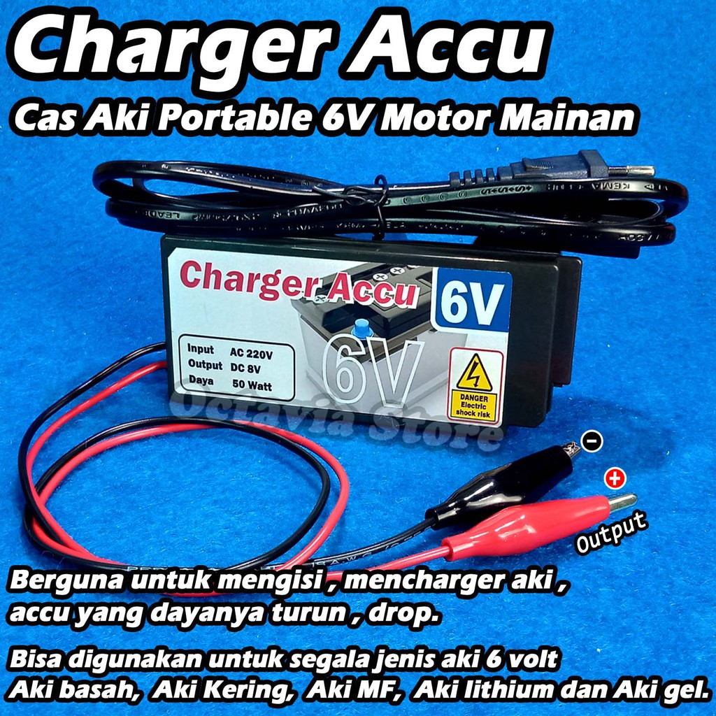 Cas aki 12V for Charger accu motor