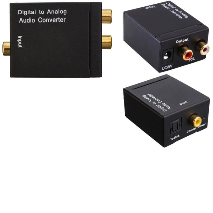 Digital to Analog Audio Converter Coaxial / Toslink to Analog / RCA