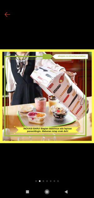 Tudung Saji Lipat Besar Tudung Saji Penahan Panas Tudung Saji Besar Penghangat Makanan 004